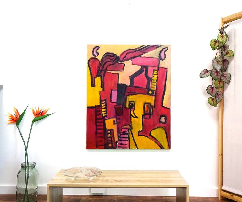 Original Expressionism Abstract Painting by Engelina Zandstra