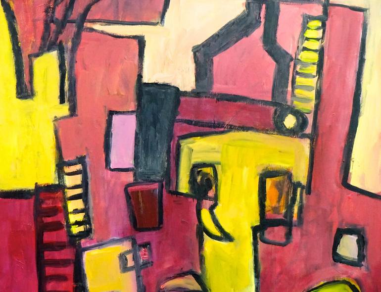 Original Expressionism Abstract Painting by Engelina Zandstra