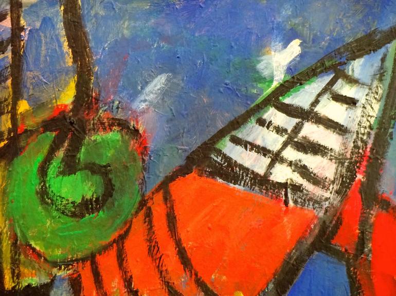 Original Expressionism Abstract Painting by Engelina Zandstra