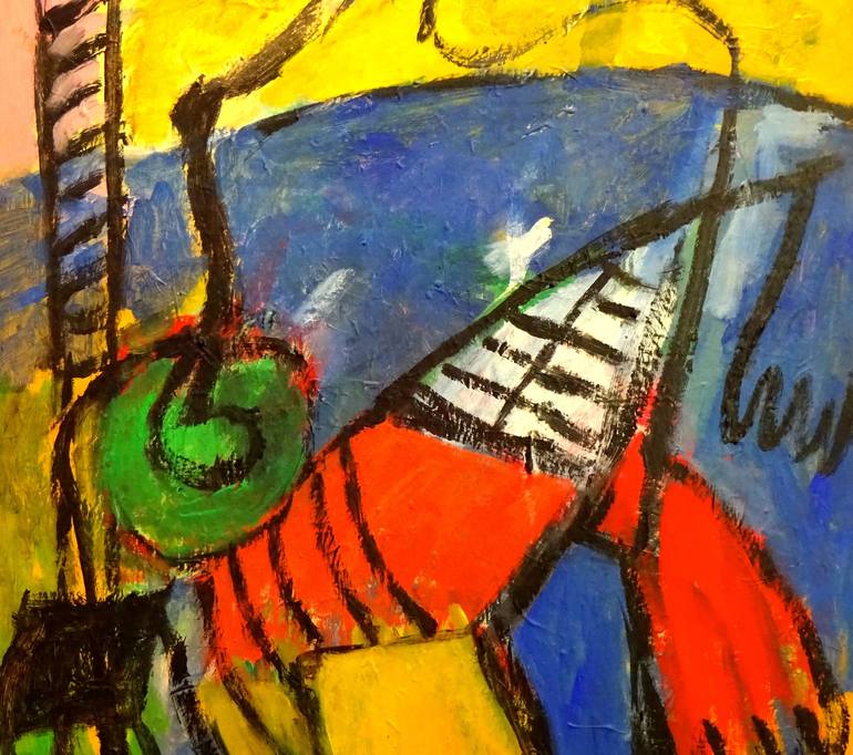 Original Expressionism Abstract Painting by Engelina Zandstra