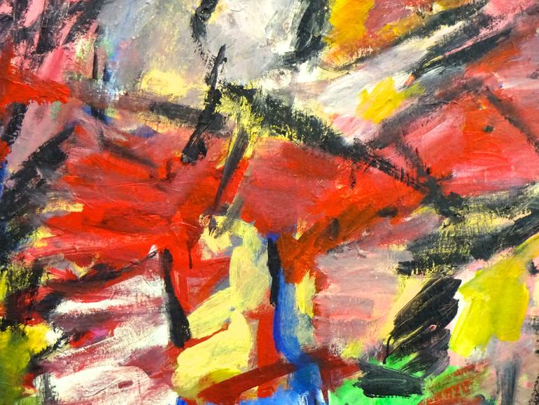 Original Expressionism Abstract Painting by Engelina Zandstra