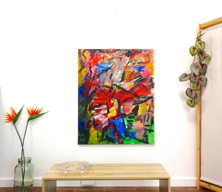Original Expressionism Abstract Painting by Engelina Zandstra