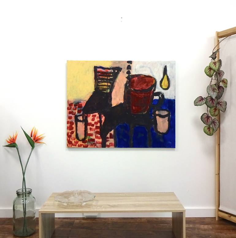 Original Expressionism Abstract Painting by Engelina Zandstra