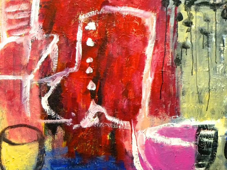 Original Expressionism Abstract Painting by Engelina Zandstra