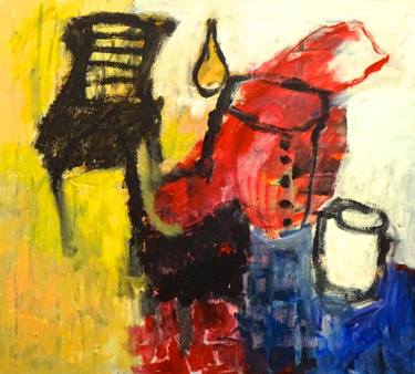 Original Expressionism Abstract Painting by Engelina Zandstra