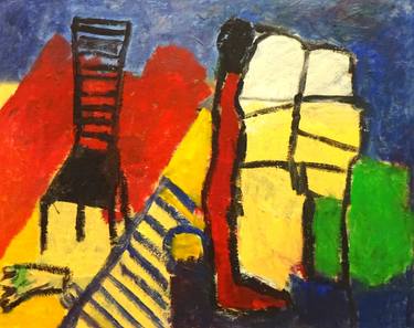 Original Expressionism Abstract Painting by Engelina Zandstra