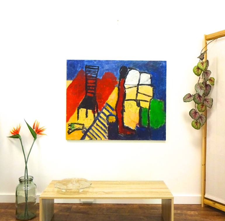 Original Expressionism Abstract Painting by Engelina Zandstra