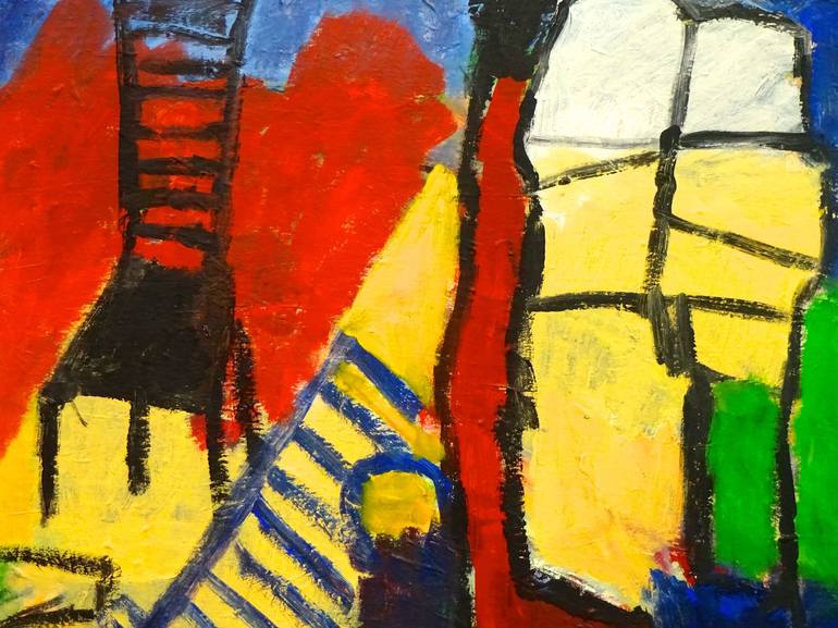 Original Expressionism Abstract Painting by Engelina Zandstra