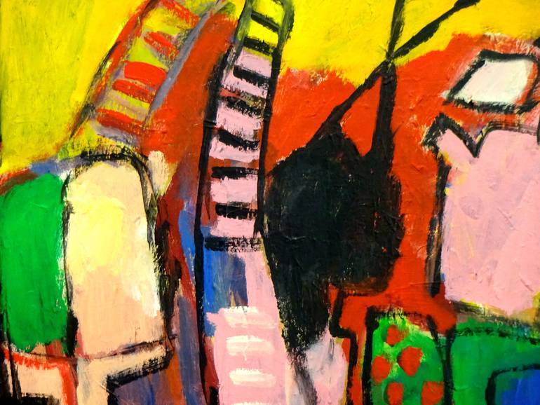 Original Expressionism Abstract Painting by Engelina Zandstra