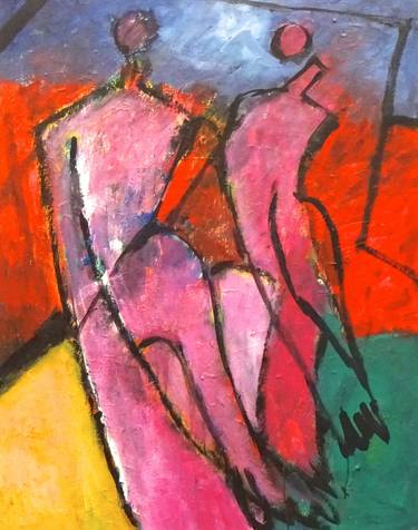 Original Expressionism Abstract Paintings by Engelina Zandstra