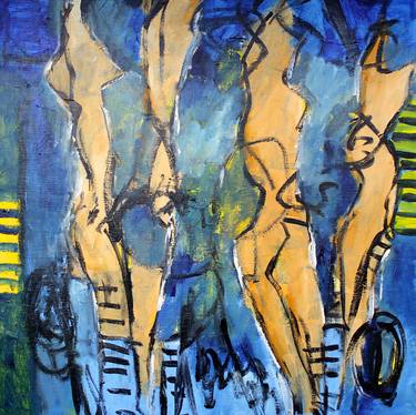 Original Abstract People Paintings by Engelina Zandstra