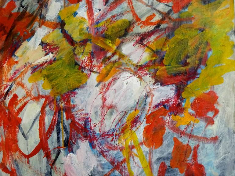 Original Abstract Expressionism Abstract Painting by Engelina Zandstra