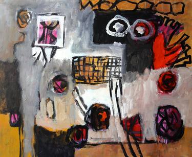 Print of Abstract Interiors Paintings by Engelina Zandstra
