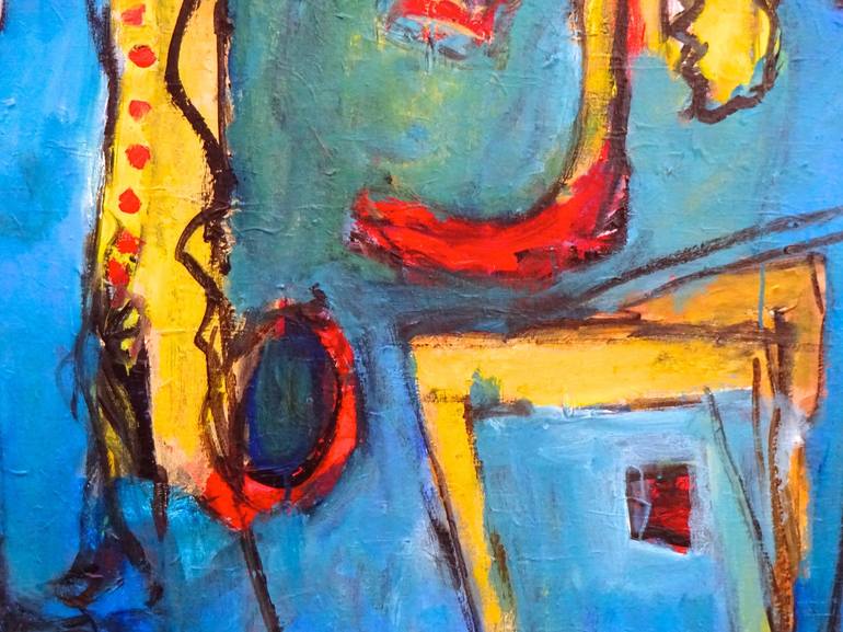 Original Abstract Expressionism Abstract Painting by Engelina Zandstra