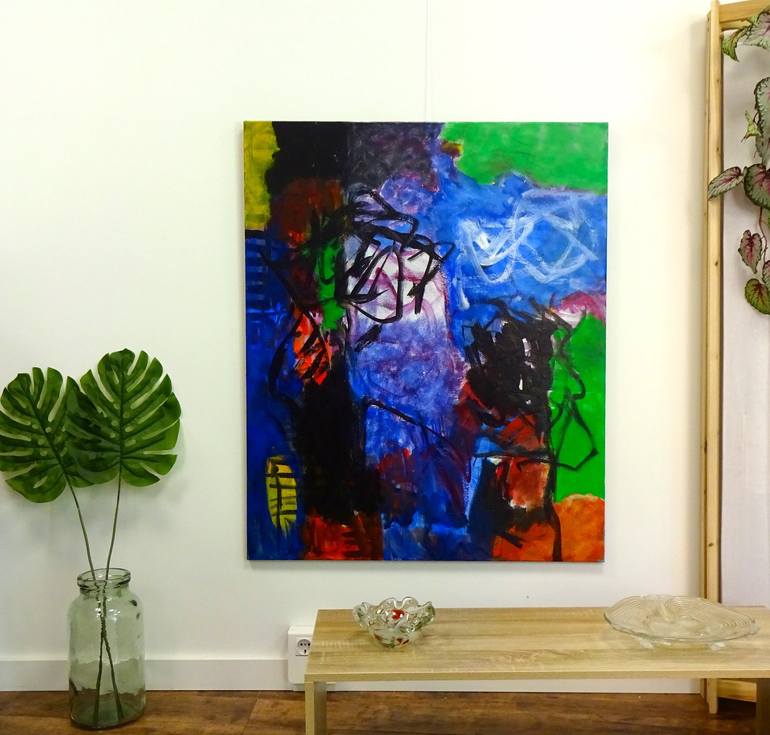 Original Abstract Painting by Engelina Zandstra