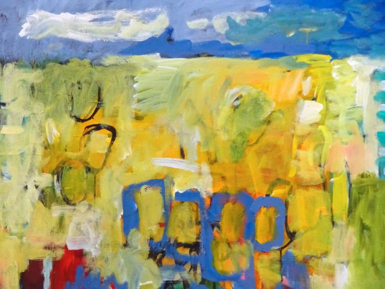 Original Abstract Landscape Painting by Engelina Zandstra