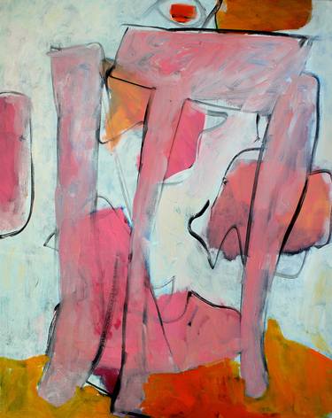 Original Abstract Women Paintings by Engelina Zandstra