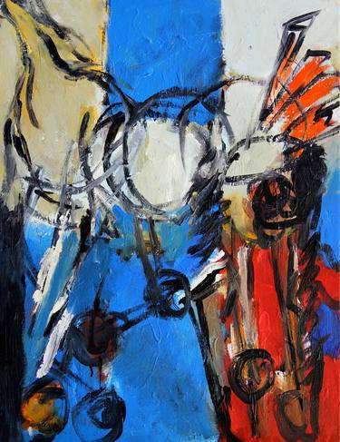Print of Abstract Expressionism Horse Paintings by Engelina Zandstra