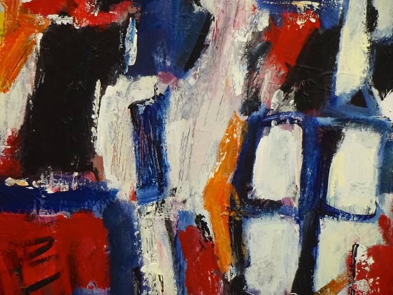 Original Abstract Expressionism Abstract Painting by Engelina Zandstra