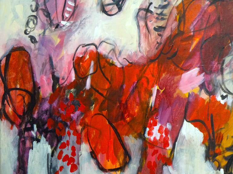 Original Abstract Expressionism Fantasy Painting by Engelina Zandstra