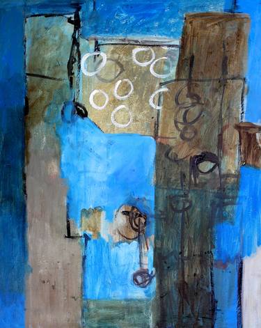 Original Abstract Expressionism Cities Paintings by Engelina Zandstra