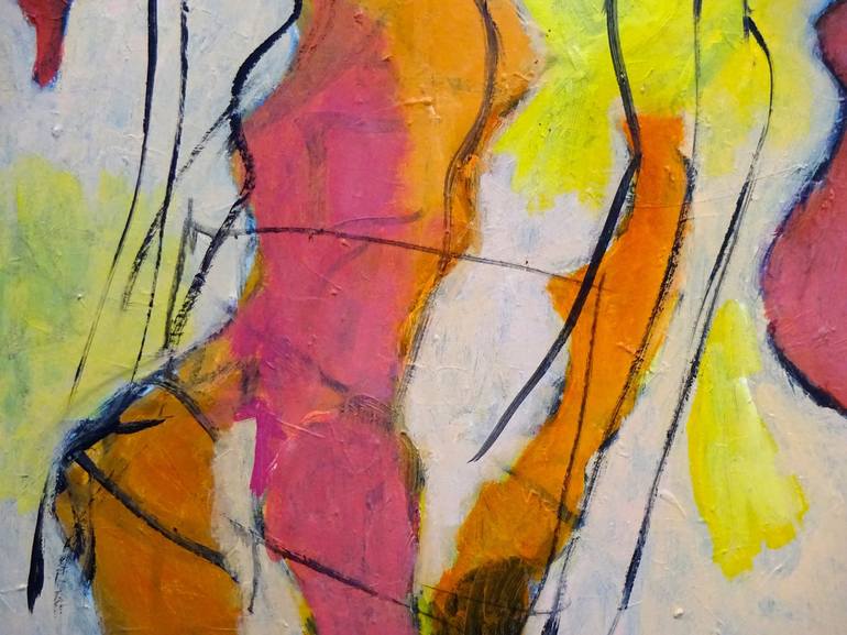 Original Abstract Expressionism Women Painting by Engelina Zandstra