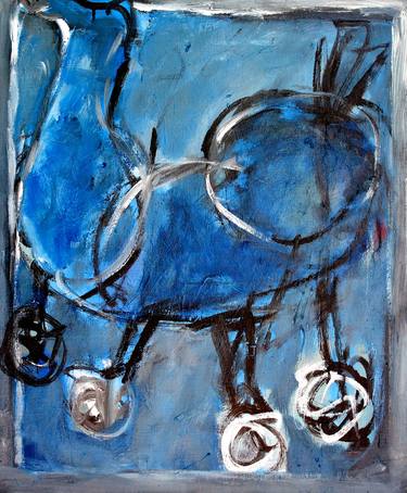 Original Abstract Expressionism Horse Paintings by Engelina Zandstra