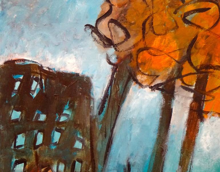 Original Abstract Expressionism Fantasy Painting by Engelina Zandstra
