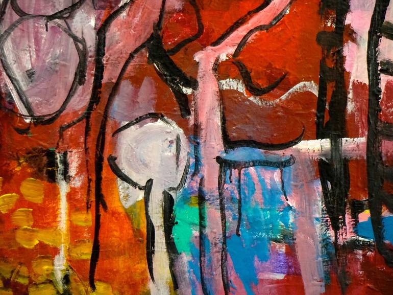 Original Expressionism Abstract Painting by Engelina Zandstra