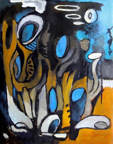 Print of Abstract Expressionism Abstract Paintings by Engelina Zandstra