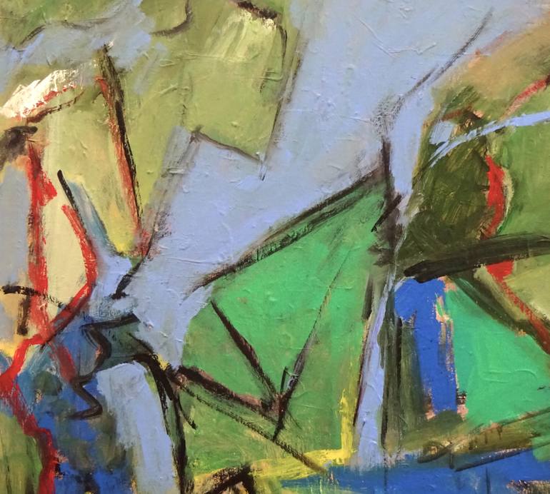 Original Abstract Expressionism Abstract Painting by Engelina Zandstra