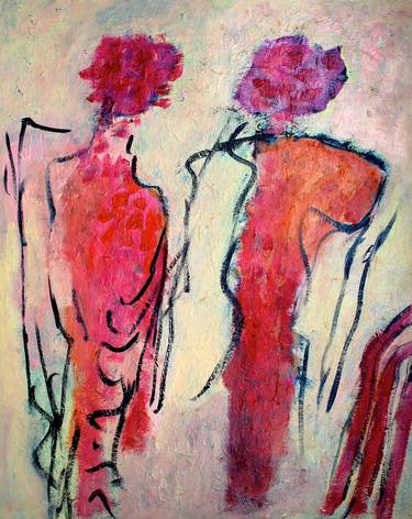 Print of Women Paintings by Engelina Zandstra