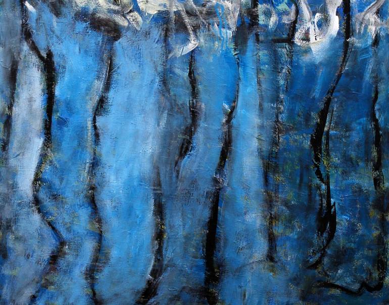 Original Abstract Expressionism Abstract Painting by Engelina Zandstra