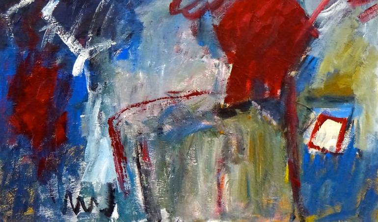 Original Abstract Landscape Painting by Engelina Zandstra