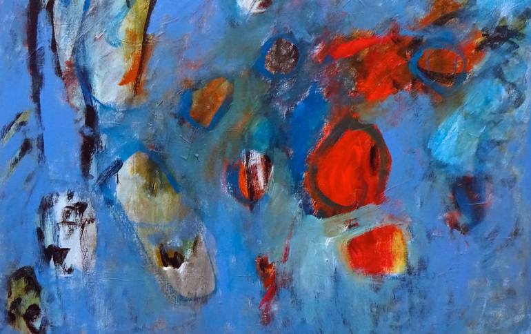 Original Abstract Expressionism Abstract Painting by Engelina Zandstra