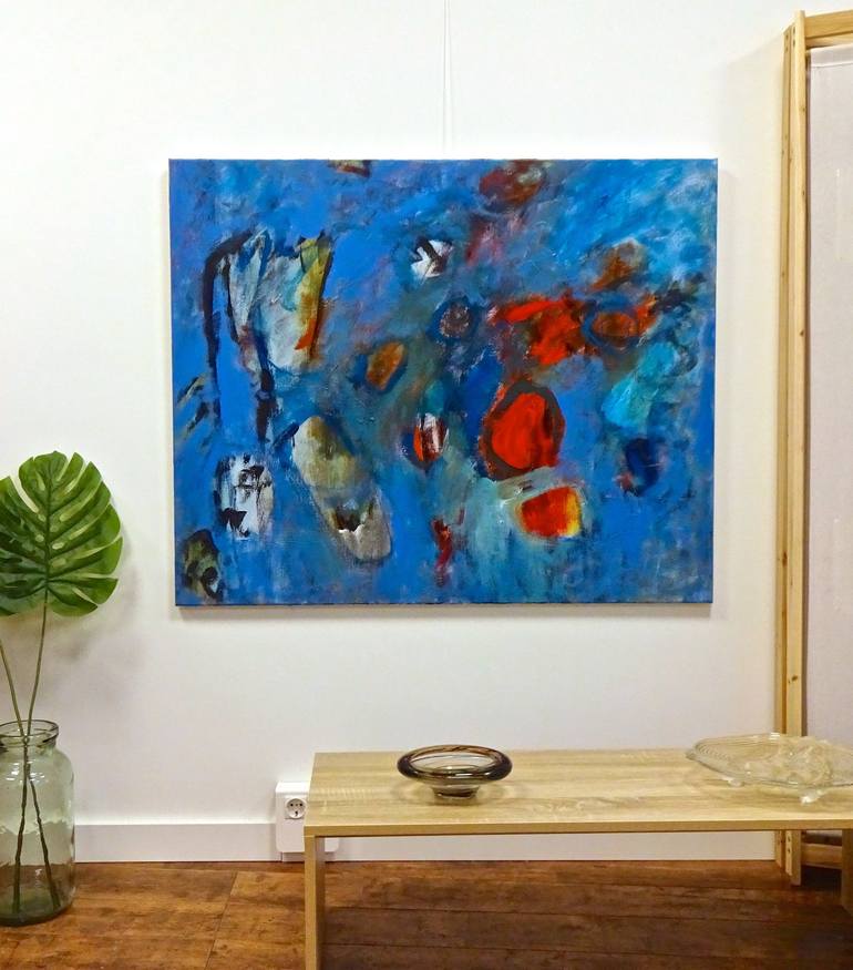 Original Abstract Expressionism Abstract Painting by Engelina Zandstra