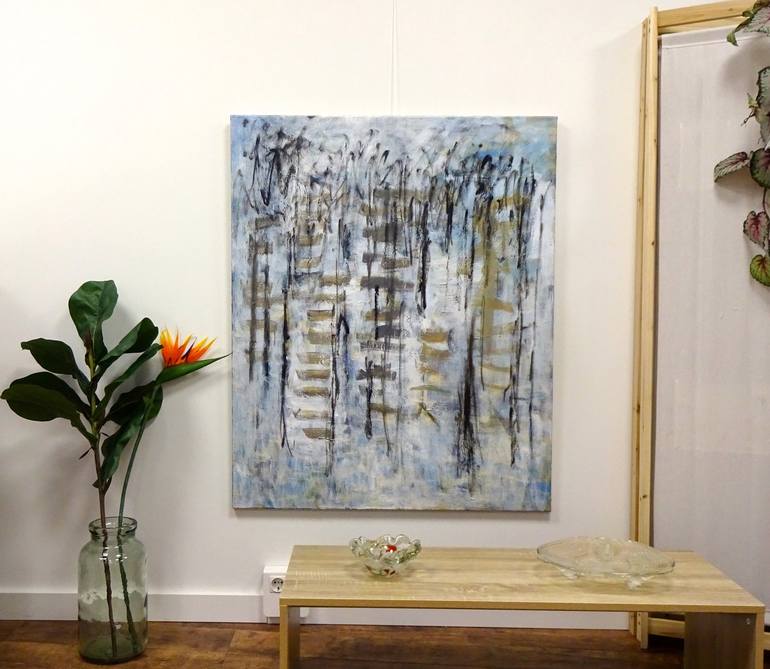 Original Abstract Expressionism Abstract Painting by Engelina Zandstra