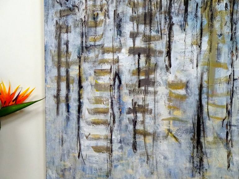 Original Abstract Expressionism Abstract Painting by Engelina Zandstra