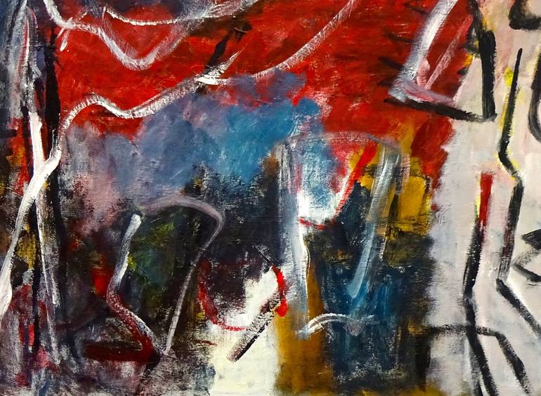 Original Abstract Expressionism Abstract Painting by Engelina Zandstra