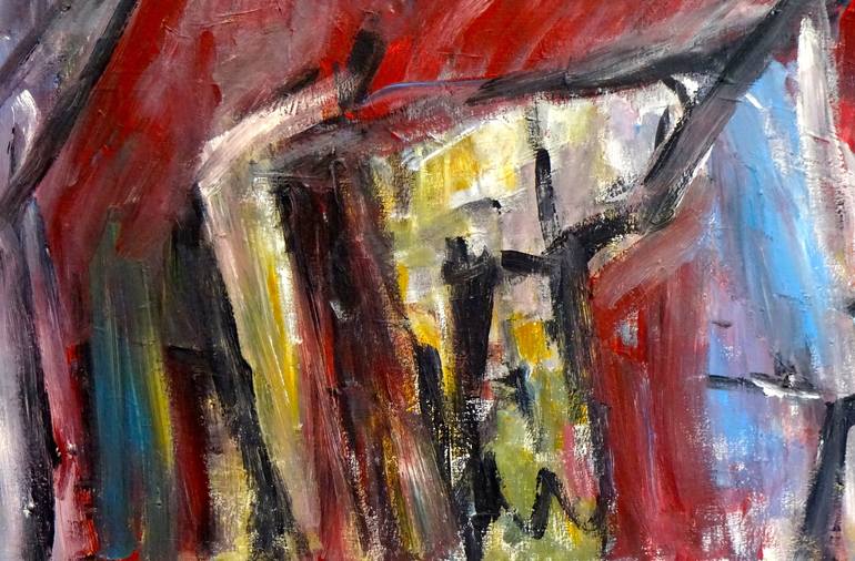 Original Abstract Expressionism Abstract Painting by Engelina Zandstra