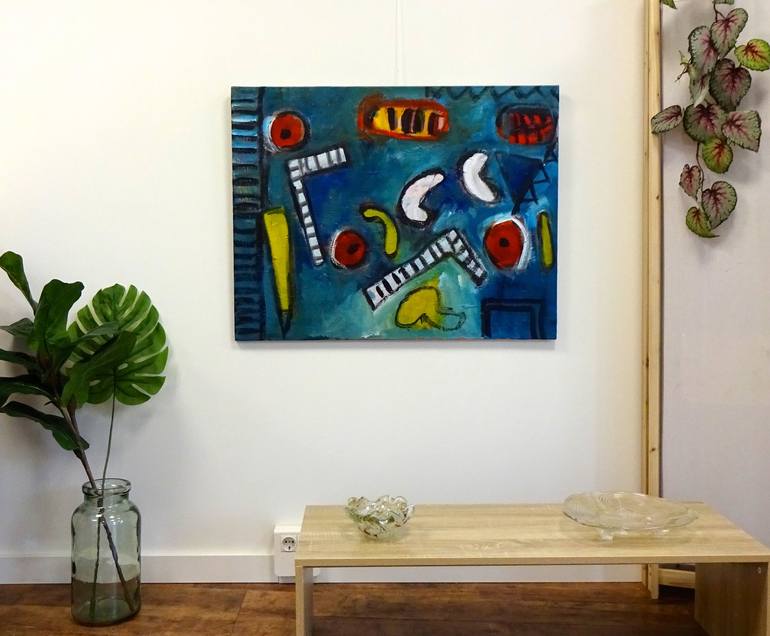 Original Abstract Painting by Engelina Zandstra