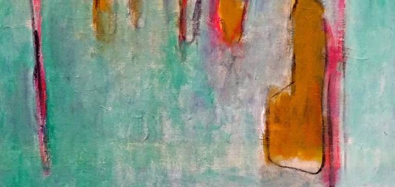 Original Abstract Landscape Painting by Engelina Zandstra