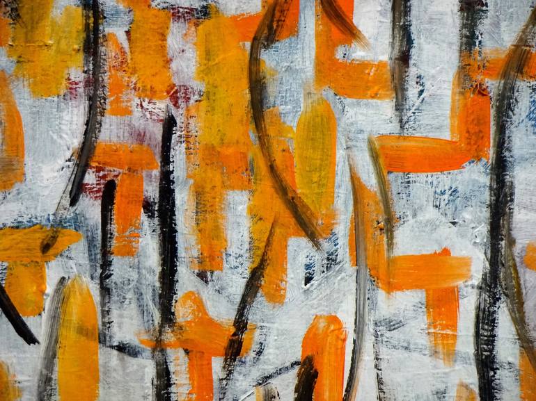 Original Abstract Expressionism Abstract Painting by Engelina Zandstra