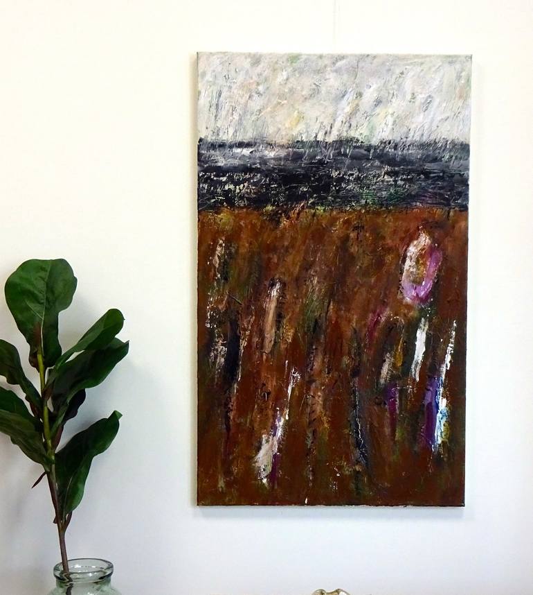 Original Abstract Expressionism Abstract Painting by Engelina Zandstra