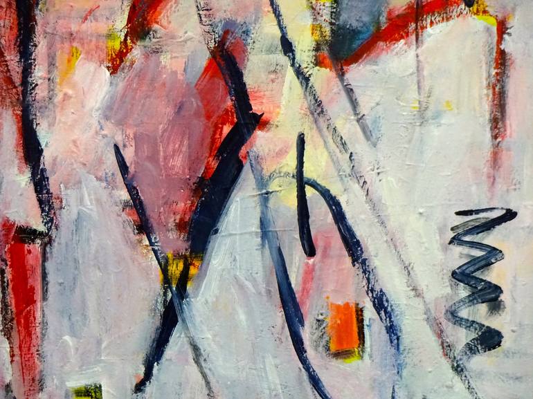 Original Abstract Expressionism Abstract Painting by Engelina Zandstra
