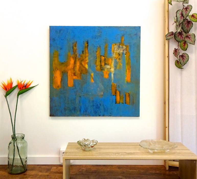 Original Abstract Expressionism Abstract Painting by Engelina Zandstra