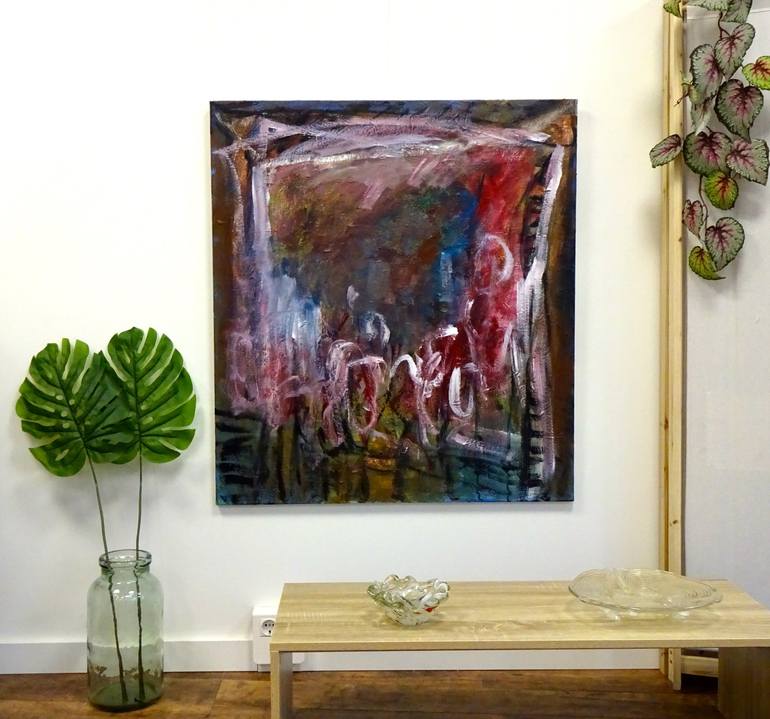 Original Abstract Expressionism Abstract Painting by Engelina Zandstra