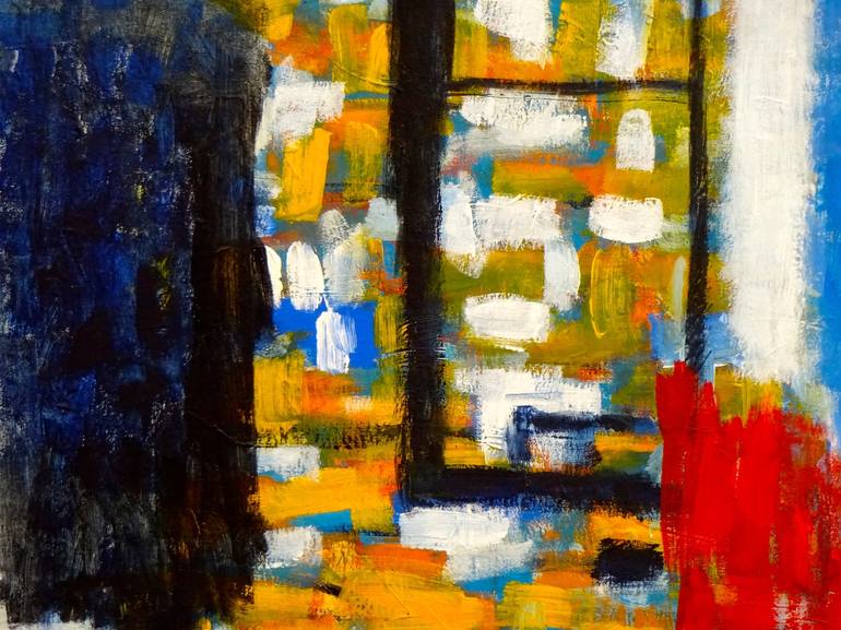 Original Abstract Expressionism Abstract Painting by Engelina Zandstra