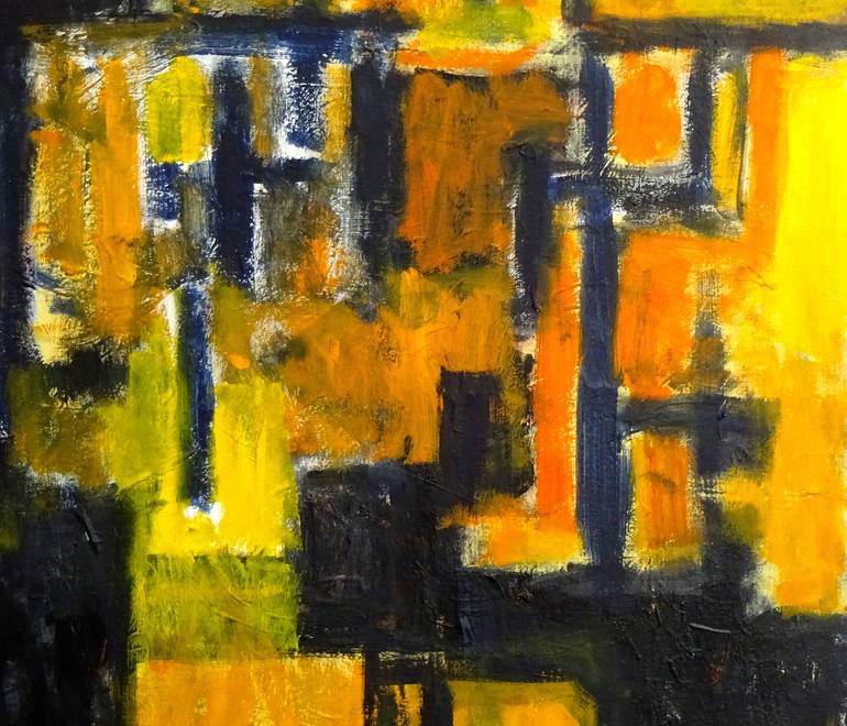 Original Abstract Expressionism Abstract Painting by Engelina Zandstra