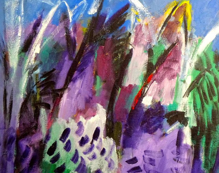 Original Abstract Landscape Painting by Engelina Zandstra